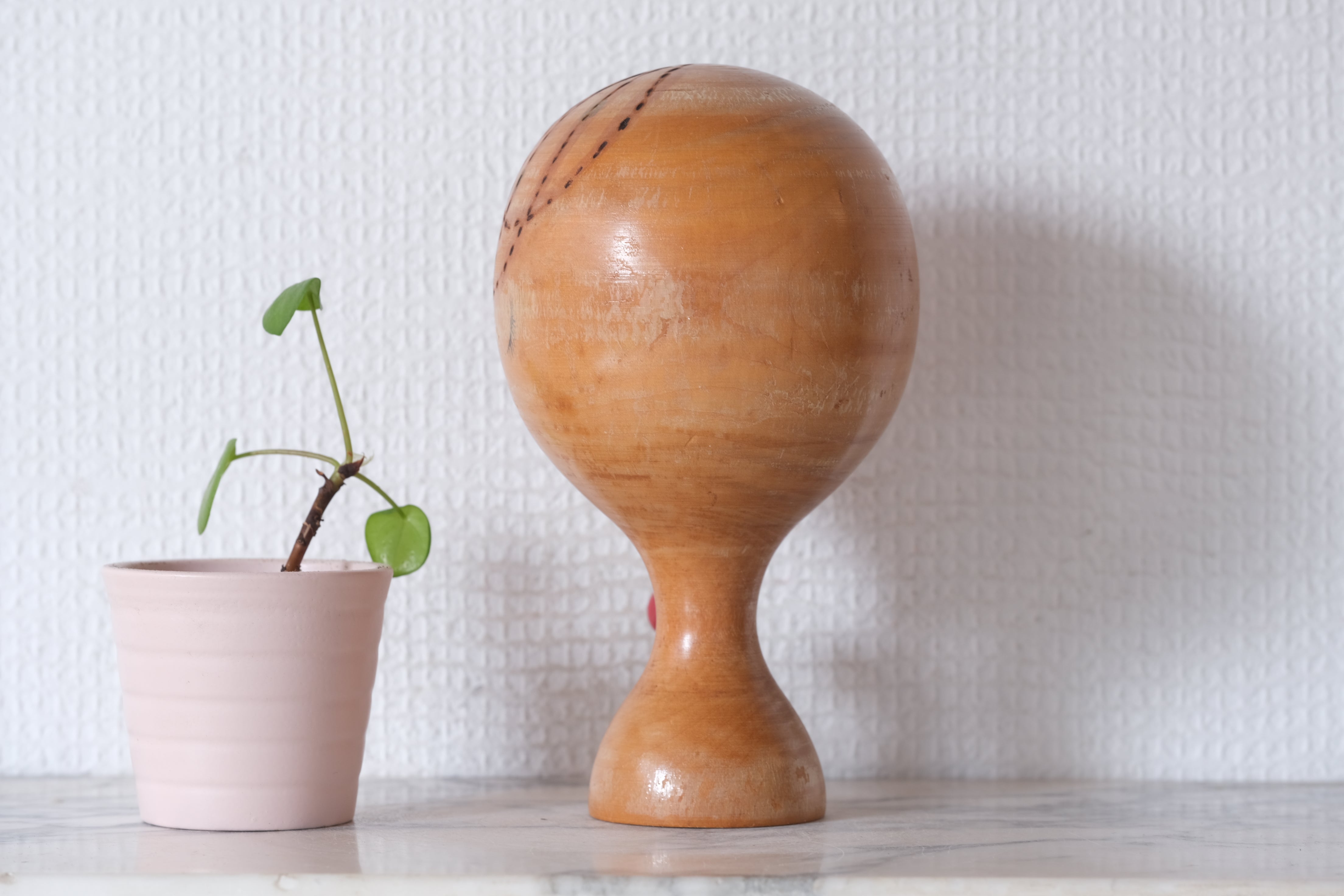 Rare Vintage Creative Kokeshi with Ponytail by Tanaka Harumasa 田中治正 (1916-TBD) | 16,5 cm