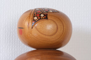 Exclusive Vintage Creative Kokeshi by Chiyomatsu Kanou (1935-) | Titled: 道くさ - Michikusa | 23 cm