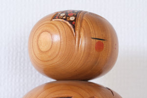 Exclusive Vintage Creative Kokeshi by Chiyomatsu Kanou (1935-) | Titled: 道くさ - Michikusa | 23 cm