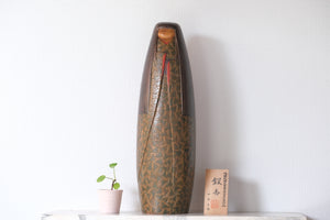 Exclusive Vintage Kokeshi By Kazuo Takamizawa (1927-) | Titled: 銀杏 - Ginkgo |  Museum Quality | 49,5 cm