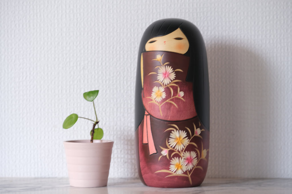 Exclusive Vintage Kokeshi By Kaoru Nozawa 野沢薫 (1930-) | 22 cm