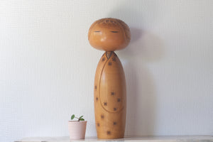 Exclusive Vintage Creative Kokeshi by Chiyomatsu Kano 狩野千代松 (1935-) | 40 cm