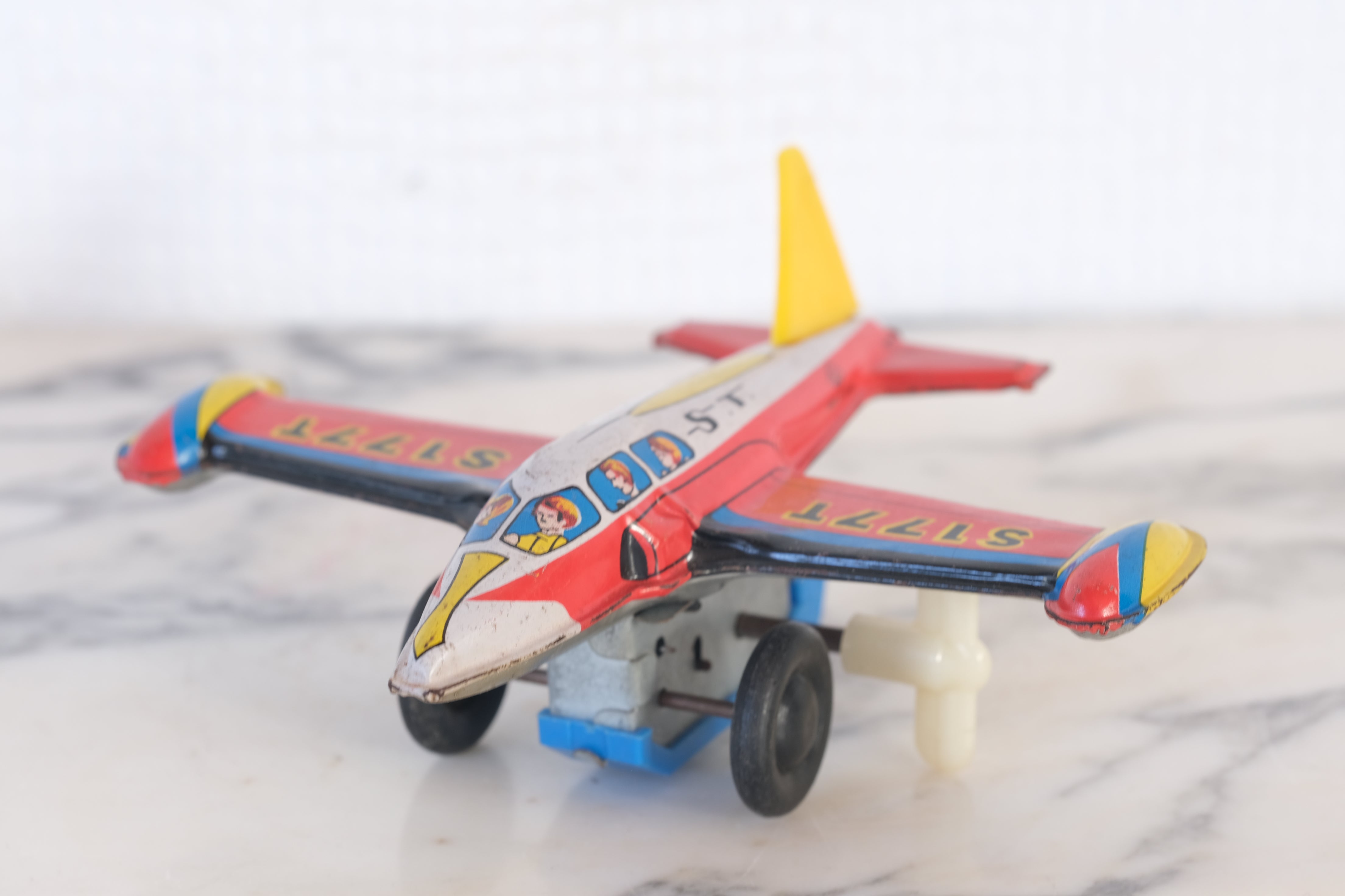 Vintage Airplane Toy | Tin Toy | 6 cm high