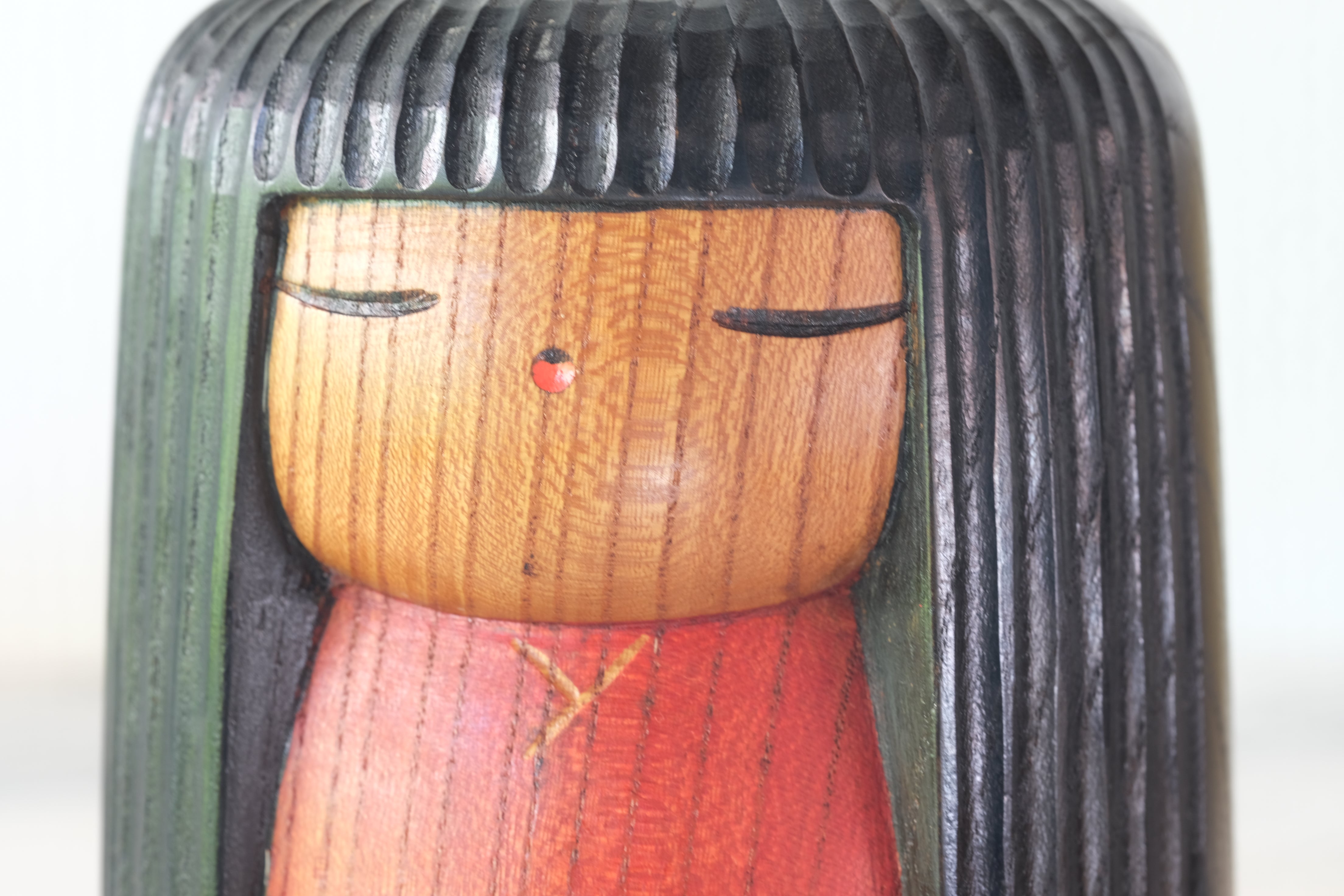 Vintage Creative Kokeshi By Sanpei Yamanaka (1926-2012) | With Original Box | top 18 cm