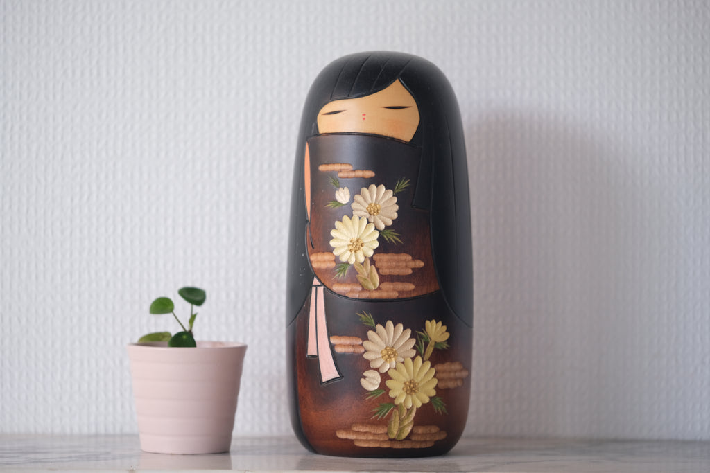 Exclusive Vintage Kokeshi By Kaoru Nozawa 野沢薫 (1930-) | 22 cm