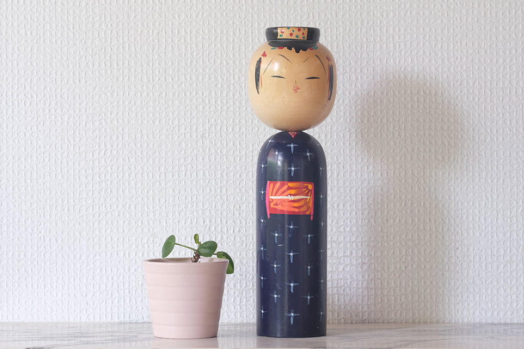 Vintage Creative Kokeshi By Takahashi Akinori (1957-) | 24 cm