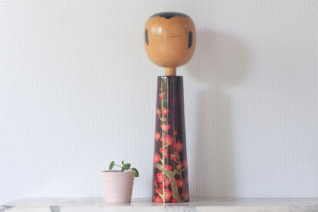 Rare Vintage Creative Kokeshi by Takahashi Hajime (1918-2002) | 36 cm