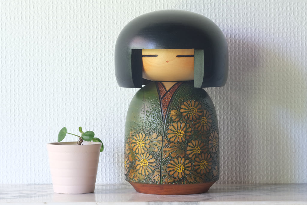 Rare Vintage Gumma Kokeshi by Kisaku | 21 cm