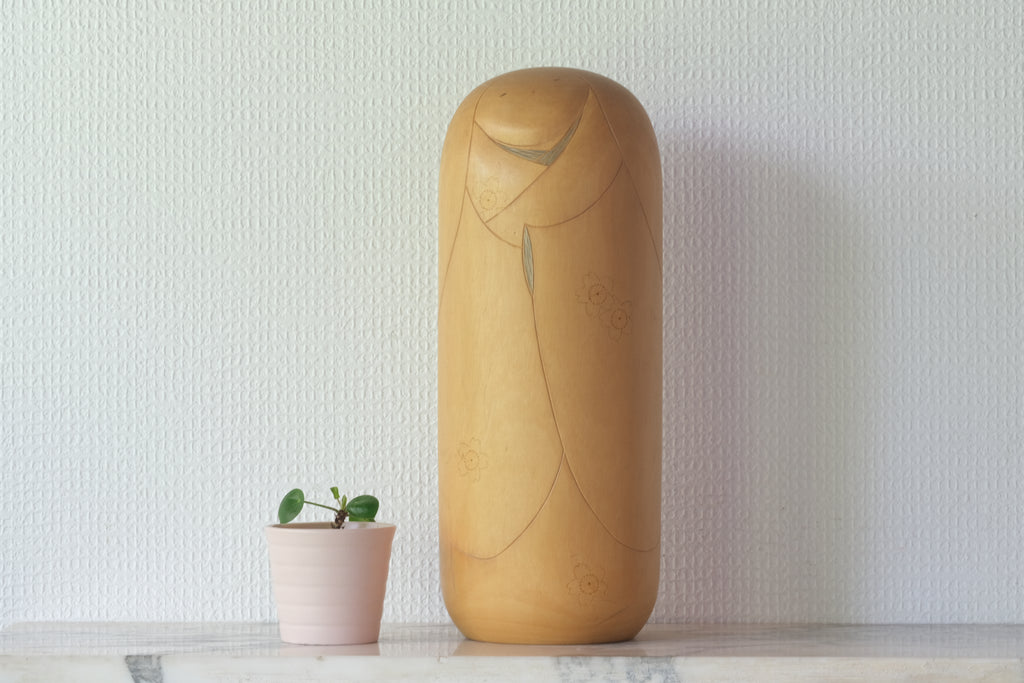 Exclusive Vintage Gumma Kokeshi By Iguchi Satoru (1948 - ) | 29 cm