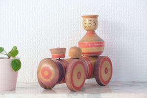 Wooden Train | Japanese Vintage Toy | Kijigangu