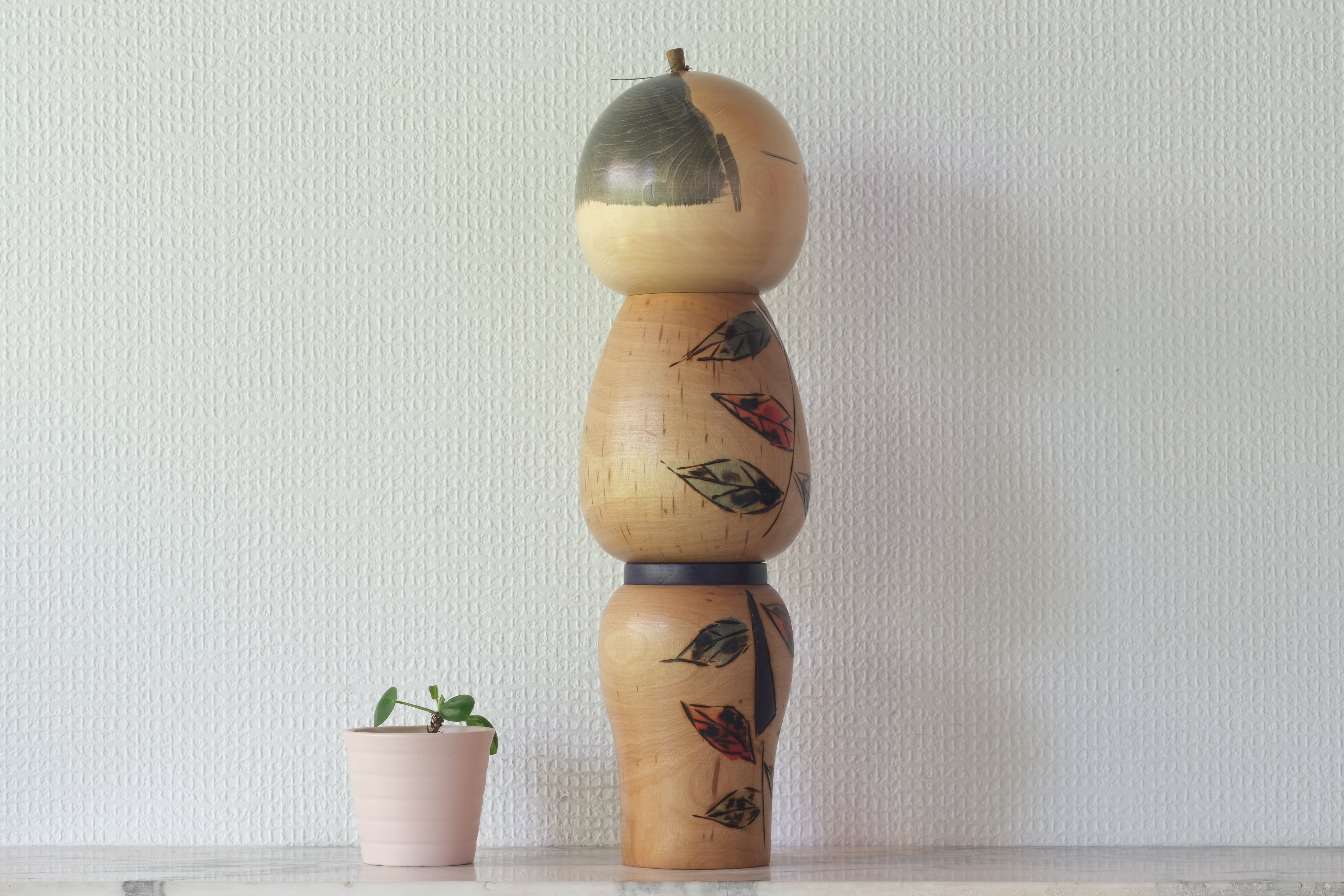 Vintage Creative Kokeshi by Takahashi Hajime (1918 - 2002)| Dated: 1974 | 35,5 cm