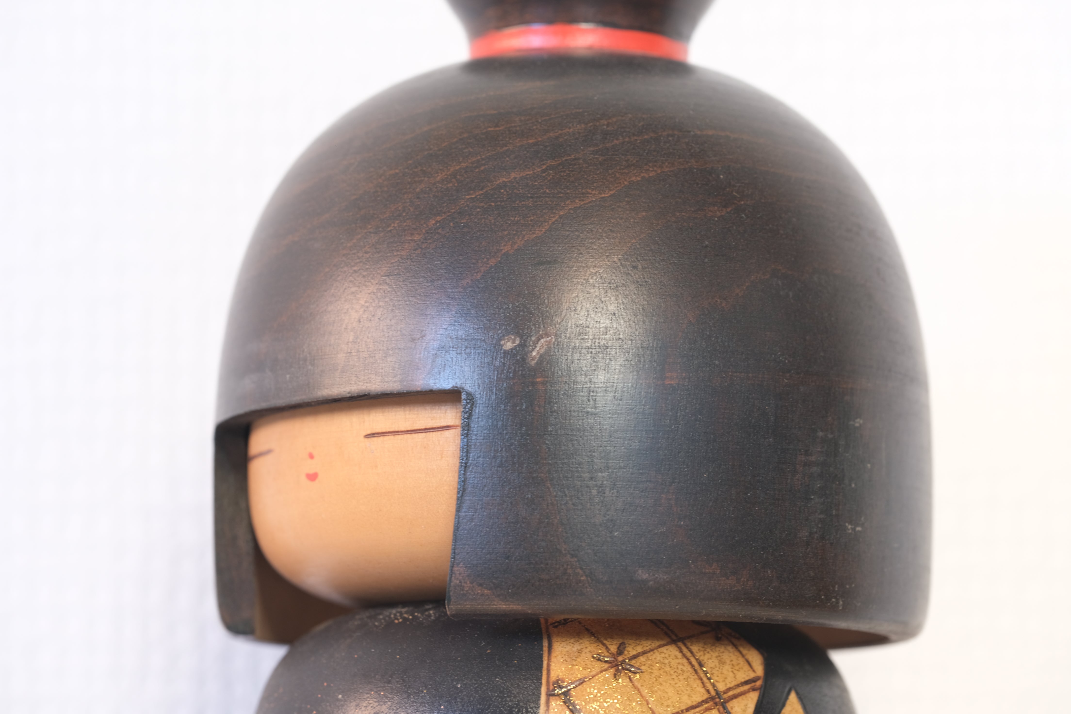 Vintage Gumma Kokeshi With Cranes By Yuji Kawase 川瀬祐志作 (1938-) | With Original Box | 29,5 cm