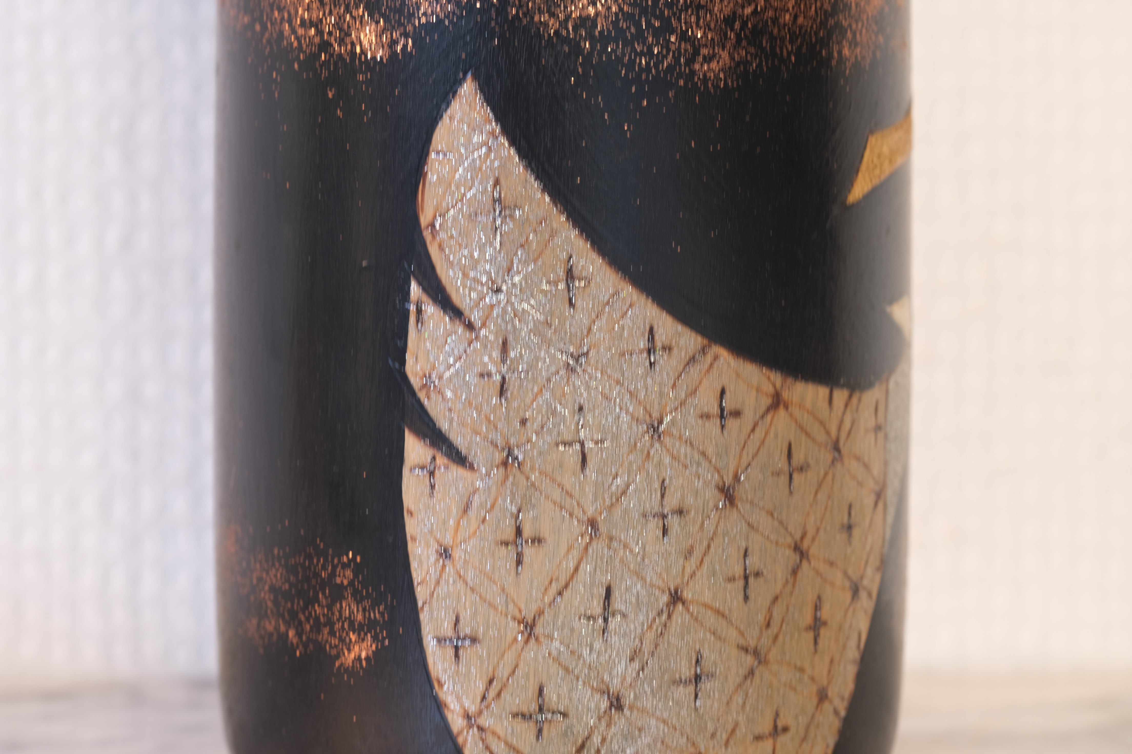 Vintage Gumma Kokeshi With Cranes By Yuji Kawase 川瀬祐志作 (1938-) | With Original Box | 29,5 cm