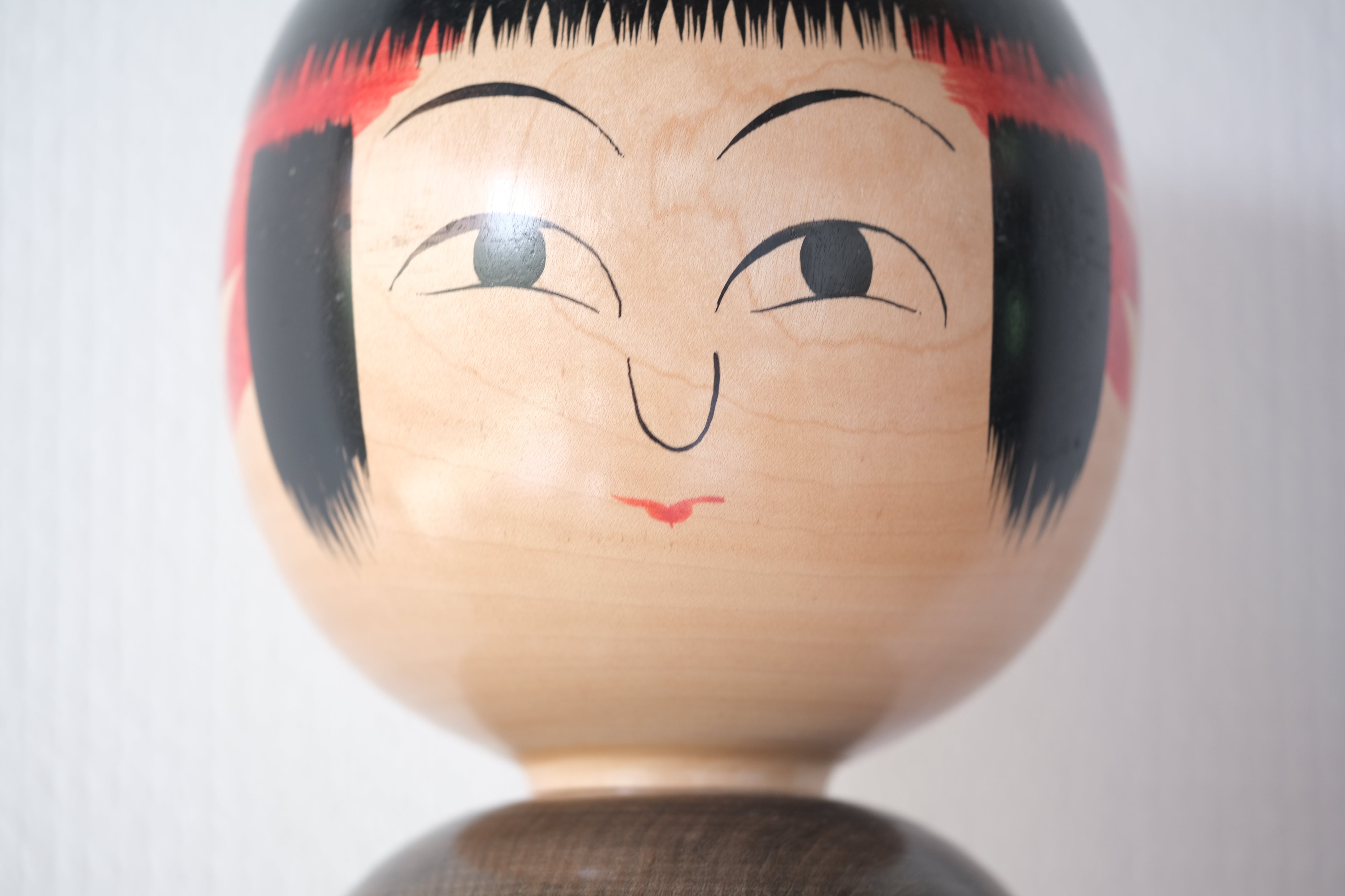 Rare Large Vintage Traditional Ginzan Kokeshi | Birth Kokeshi | Monochome | 47 cm