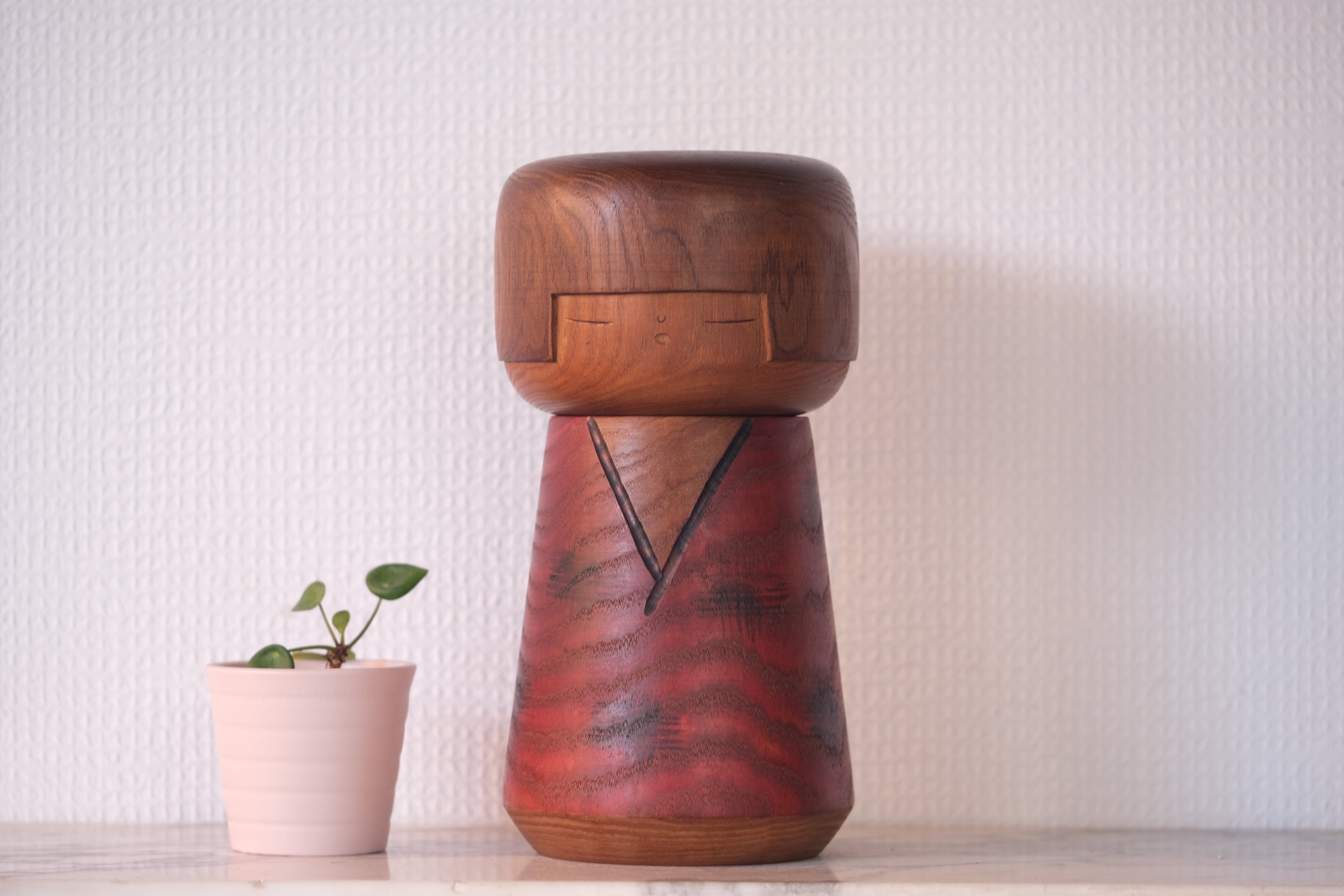 Exclusive Vintage Creative Kokeshi By Kenichi Murakami 村上けんー (1929-) | 22 cm