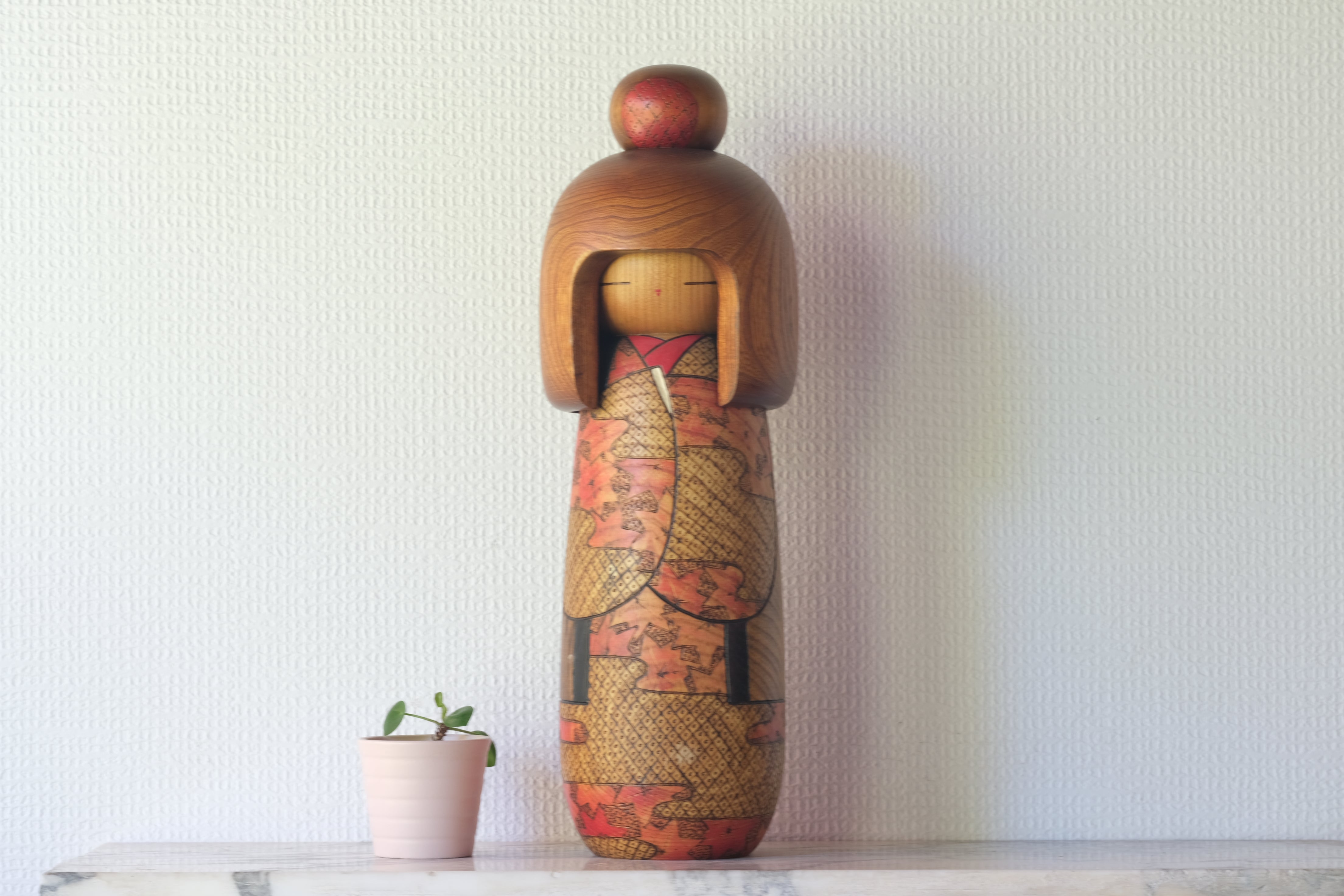 Exclusive Large Vintage Sosaku Kokeshi by Miyashita Hajime 宮下 はじめ (1940-) | 39 cm