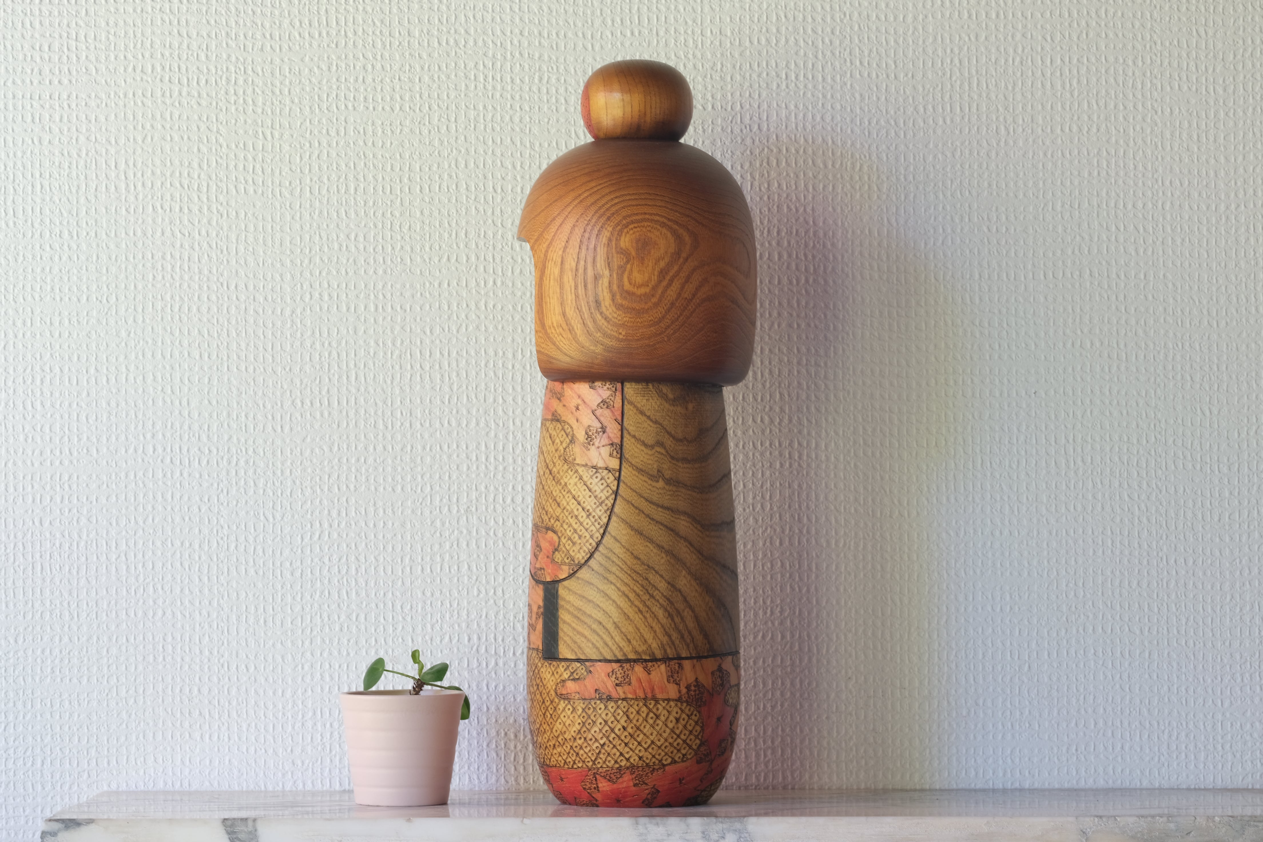 Exclusive Large Vintage Sosaku Kokeshi by Miyashita Hajime 宮下 はじめ (1940-) | 39 cm