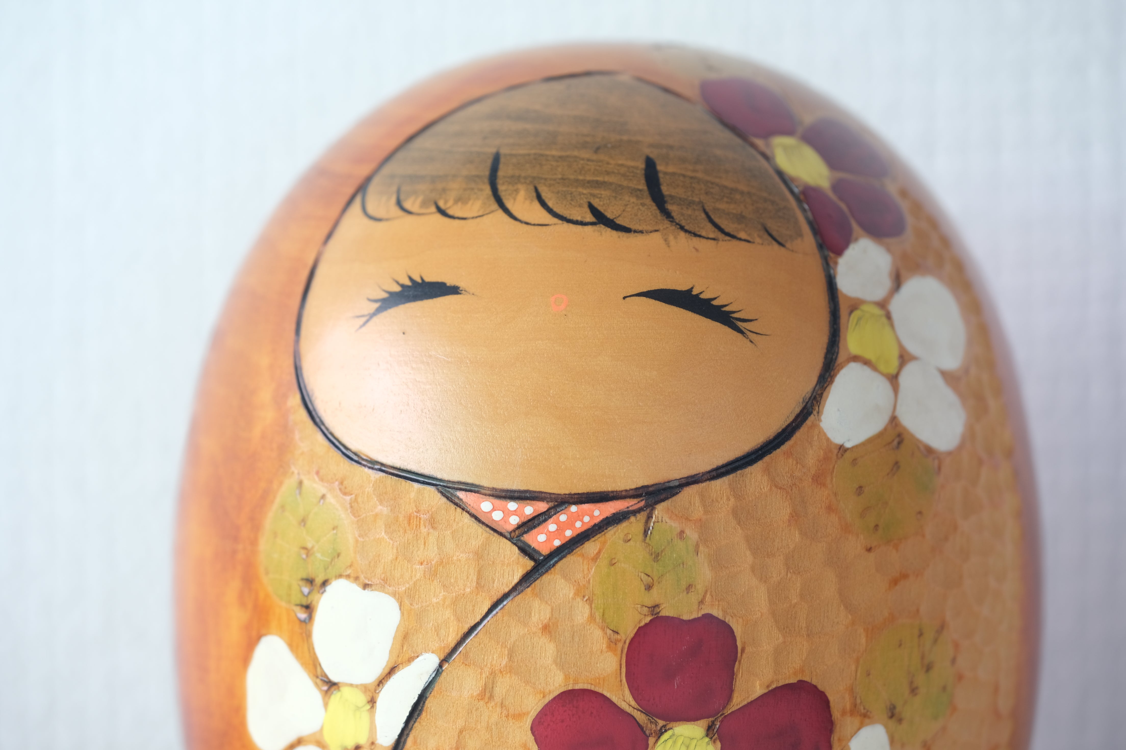 Large Cute Vintage Creative Kokeshi by Murakami Chie | 13 cm