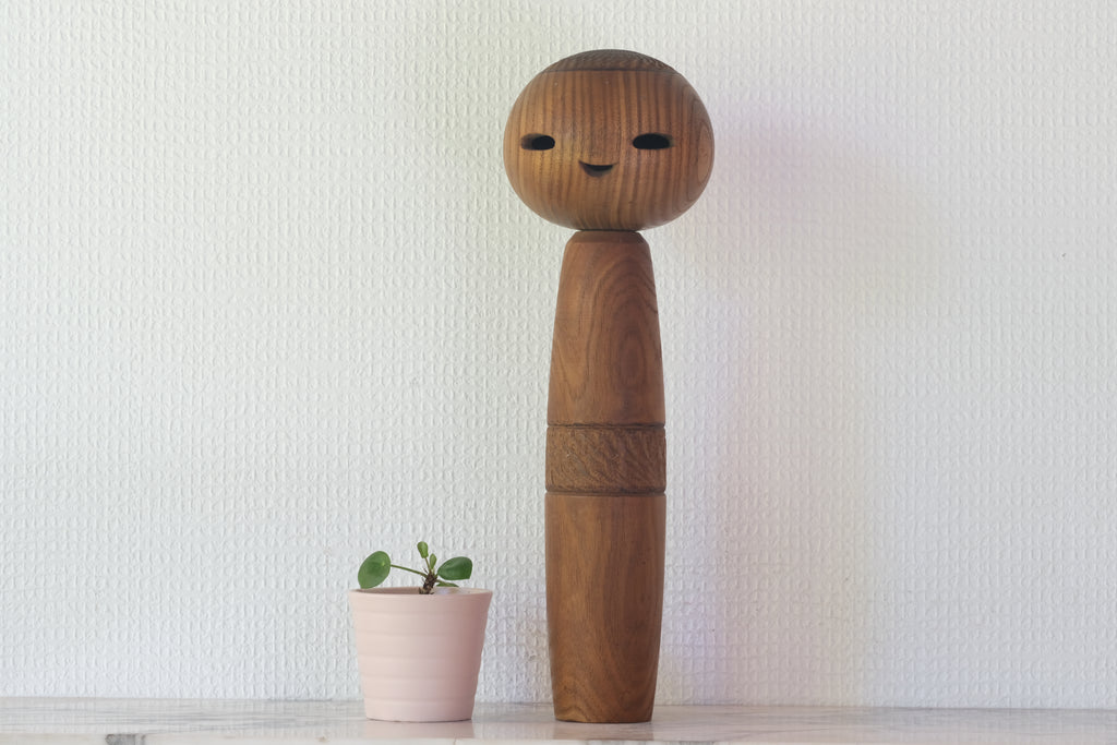 Rare Vintage Creative Kokeshi by Katase Kahei 片瀬快平 (1922-2015) | 31 cm