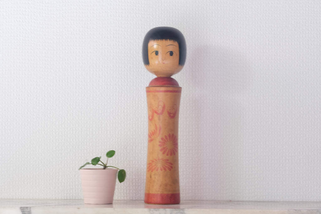 Rare Vintage Traditional Ginzan Kokeshi | 30 cm