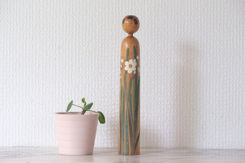 Exclusive Vintage Kijiyama Kokeshi by Takani Yohachi (1907-1994) | 20,5 cm