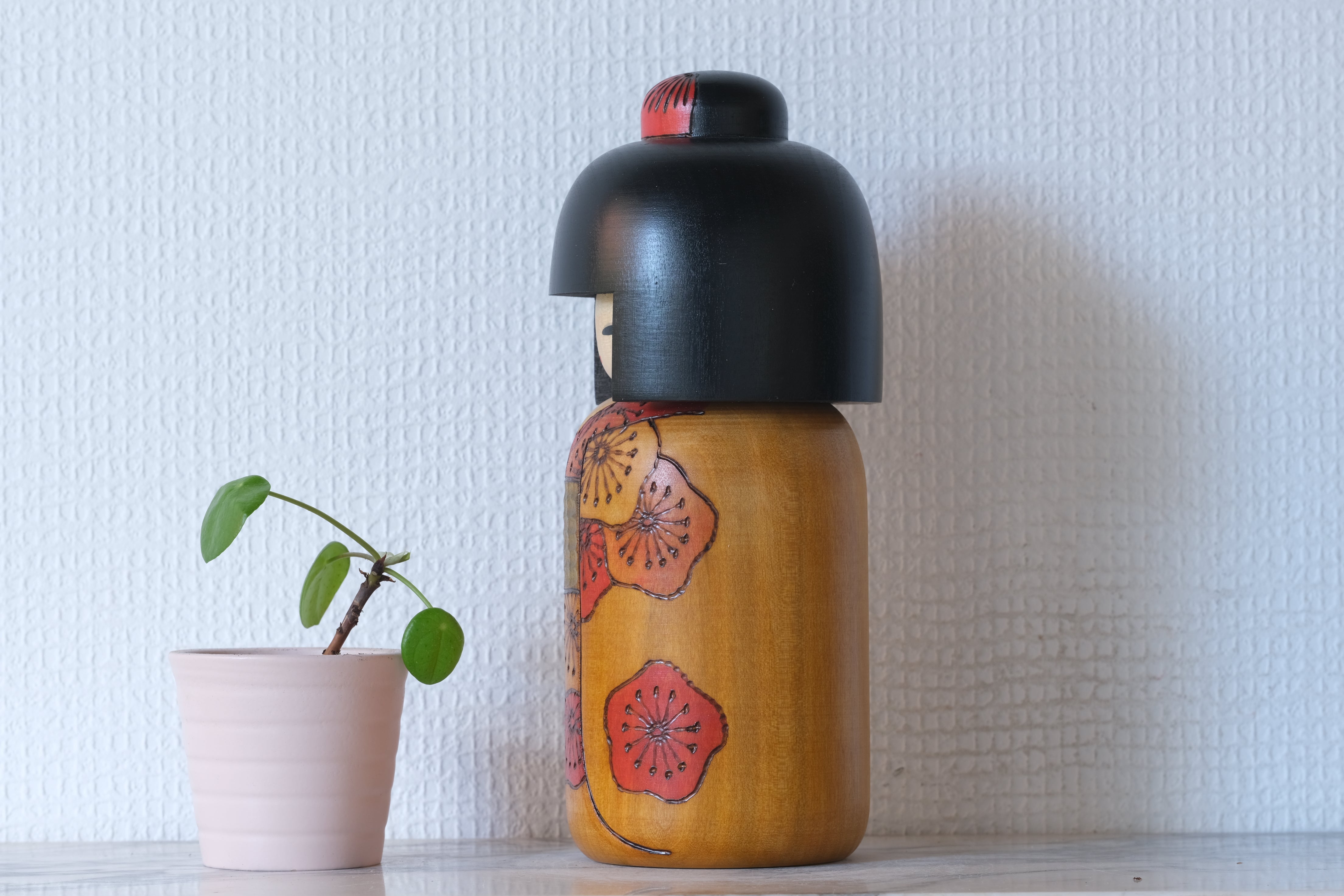 Vintage Gumma Kokeshi by Fumio Tomidokoro 富所ふみを (1948-) | 21,5 cm
