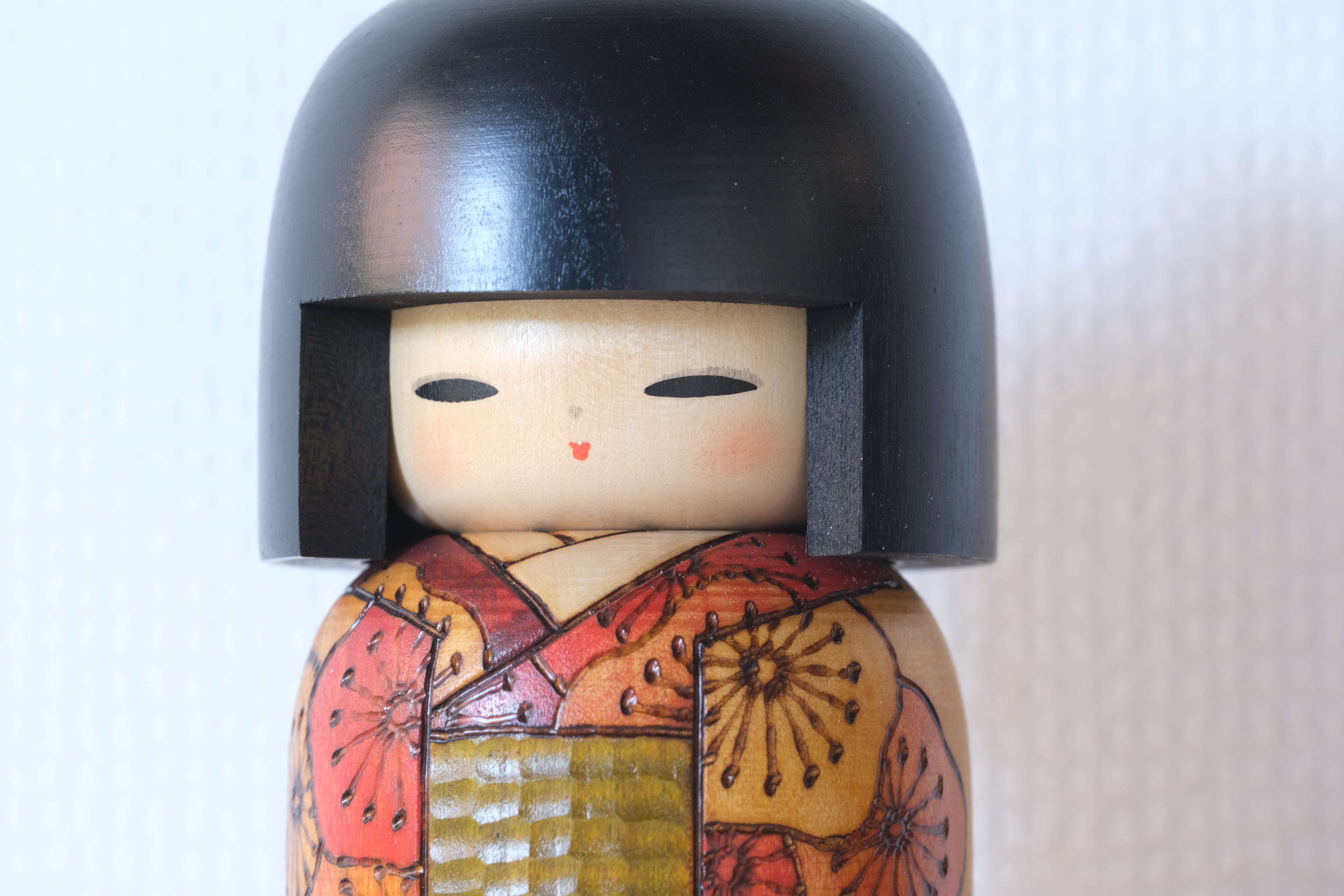 Vintage Gumma Kokeshi by Fumio Tomidokoro 富所ふみを (1948-) | 21,5 cm