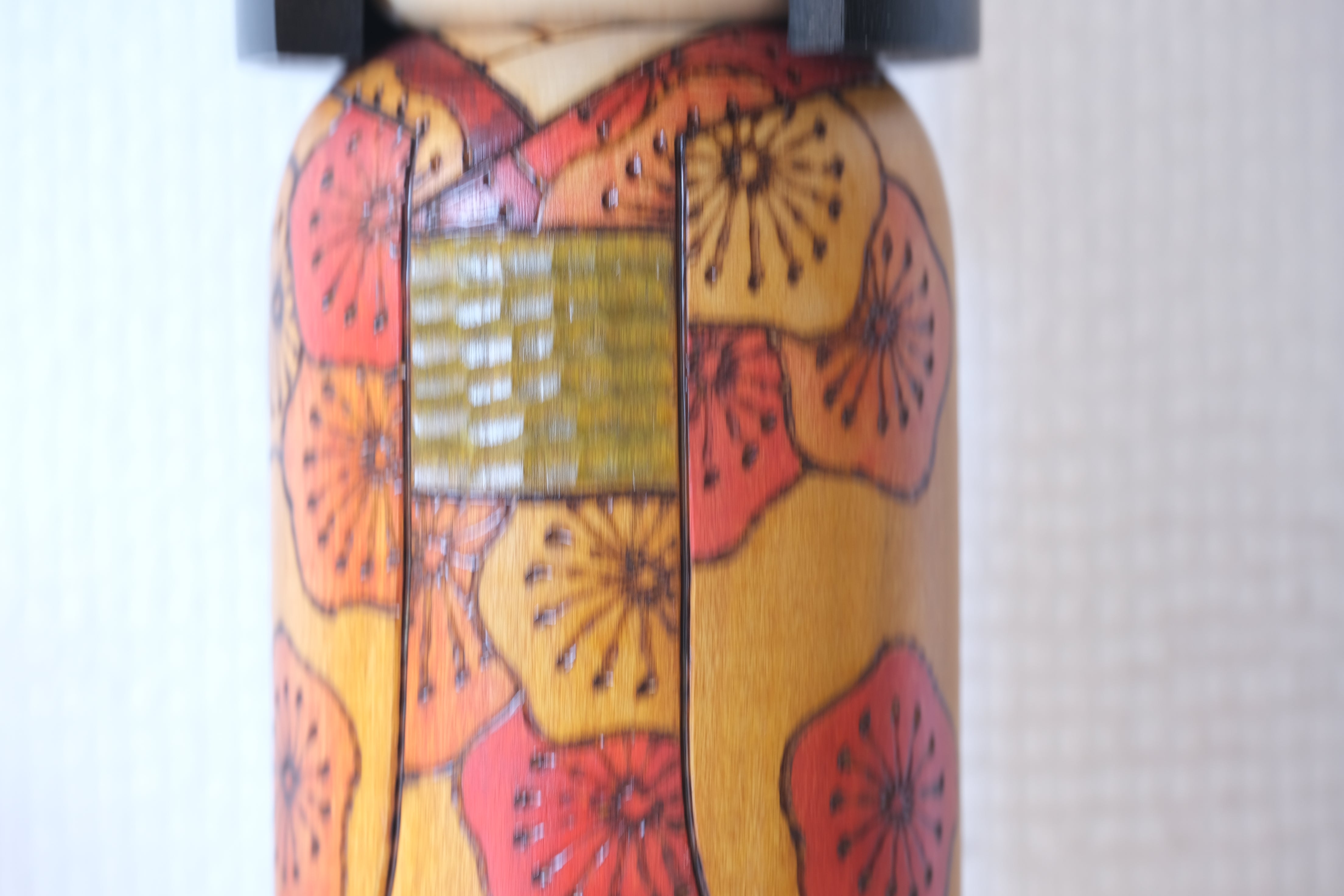 Vintage Gumma Kokeshi by Fumio Tomidokoro 富所ふみを (1948-) | 21,5 cm