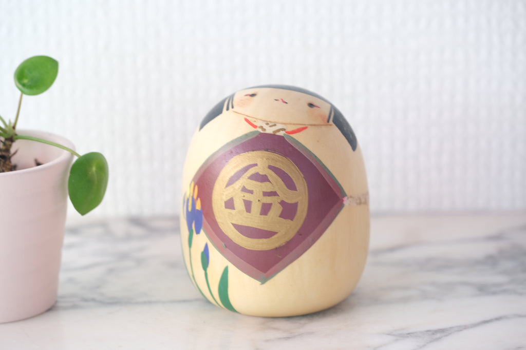 Vintage Creative Kokeshi by Hiroe Fukushima | 7,5 cm