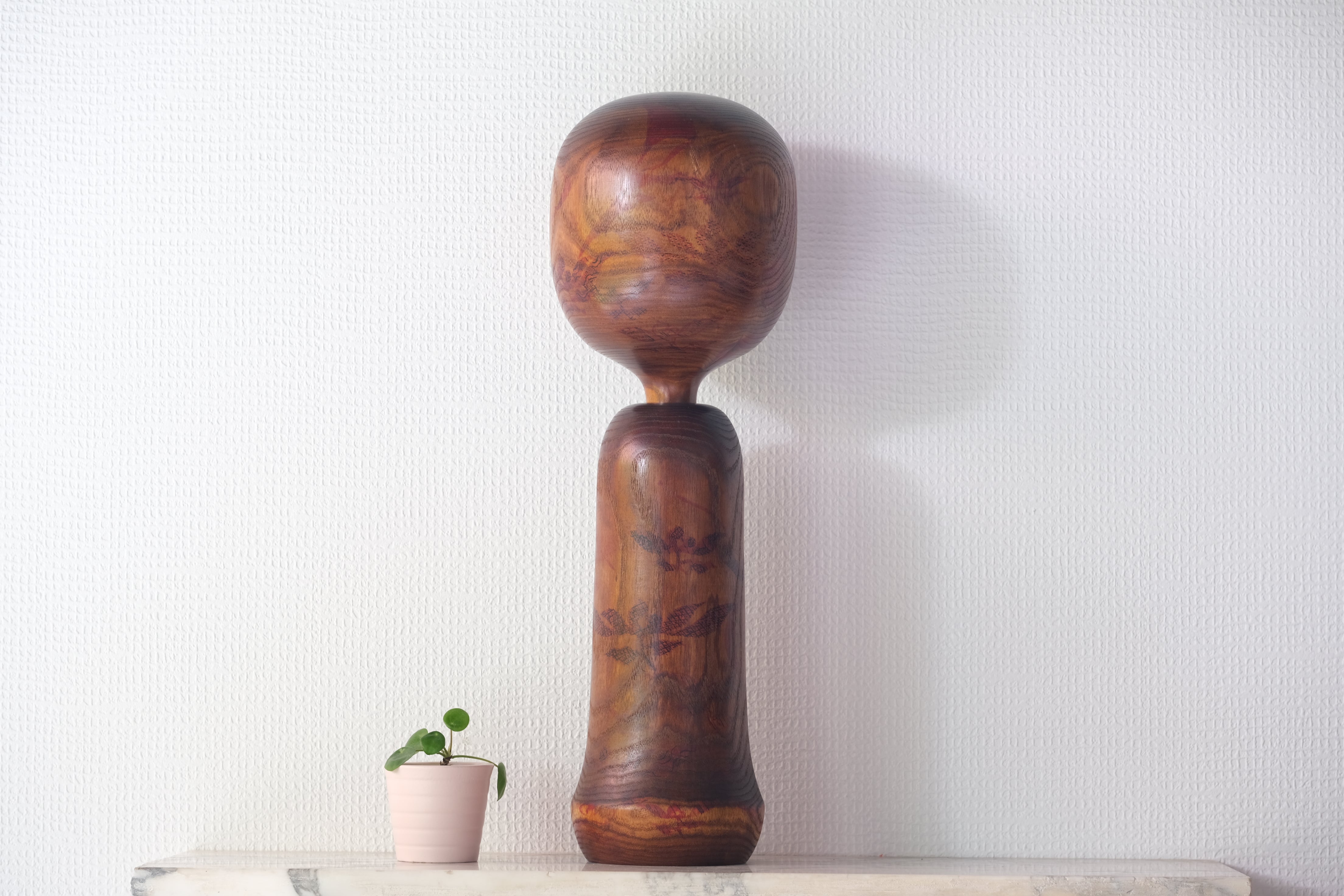 Exclusive Vintage Sosaku Kokeshi by Hideo Ishihara (1925-1999) | 46 cm