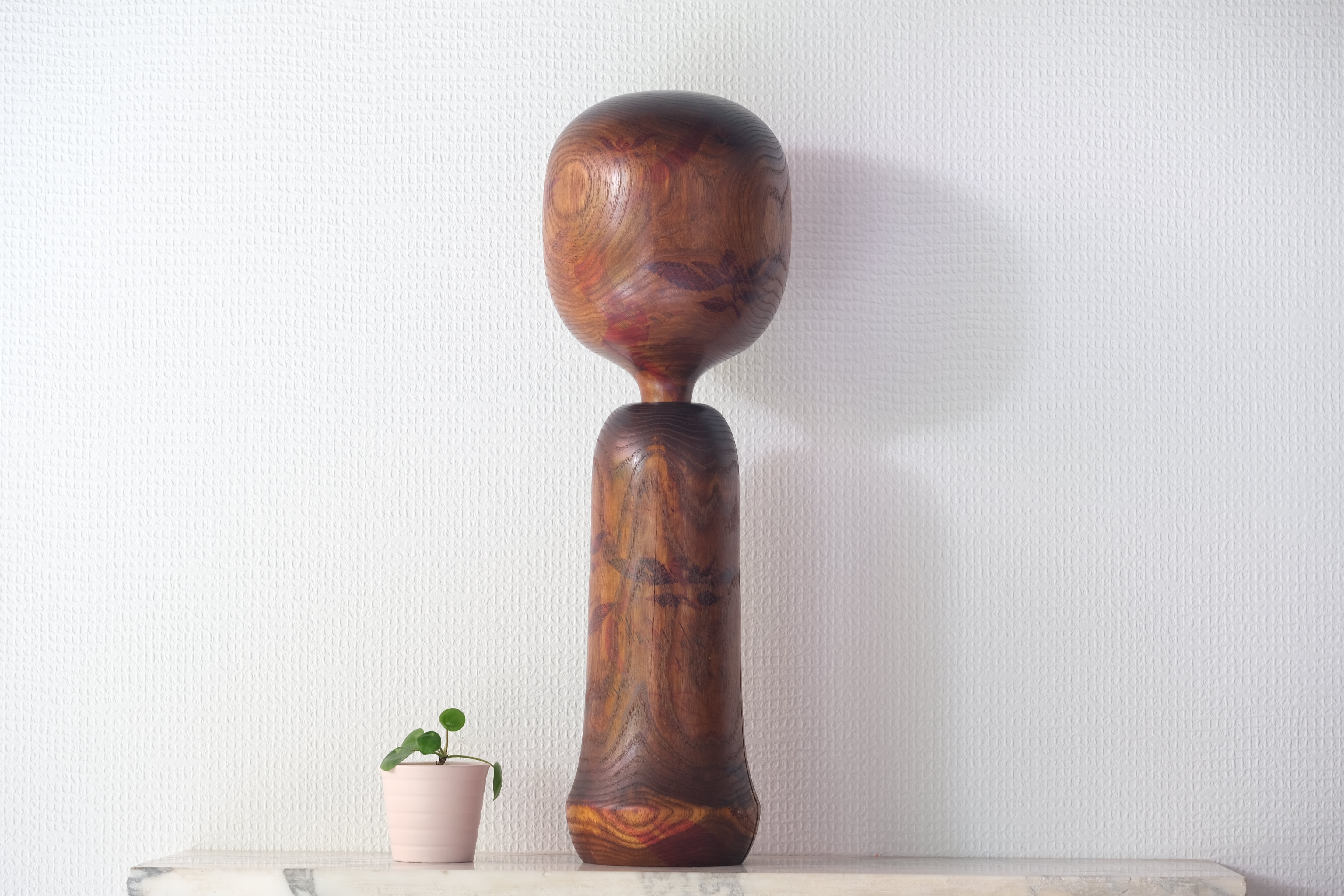 Exclusive Vintage Sosaku Kokeshi by Hideo Ishihara (1925-1999) | 46 cm