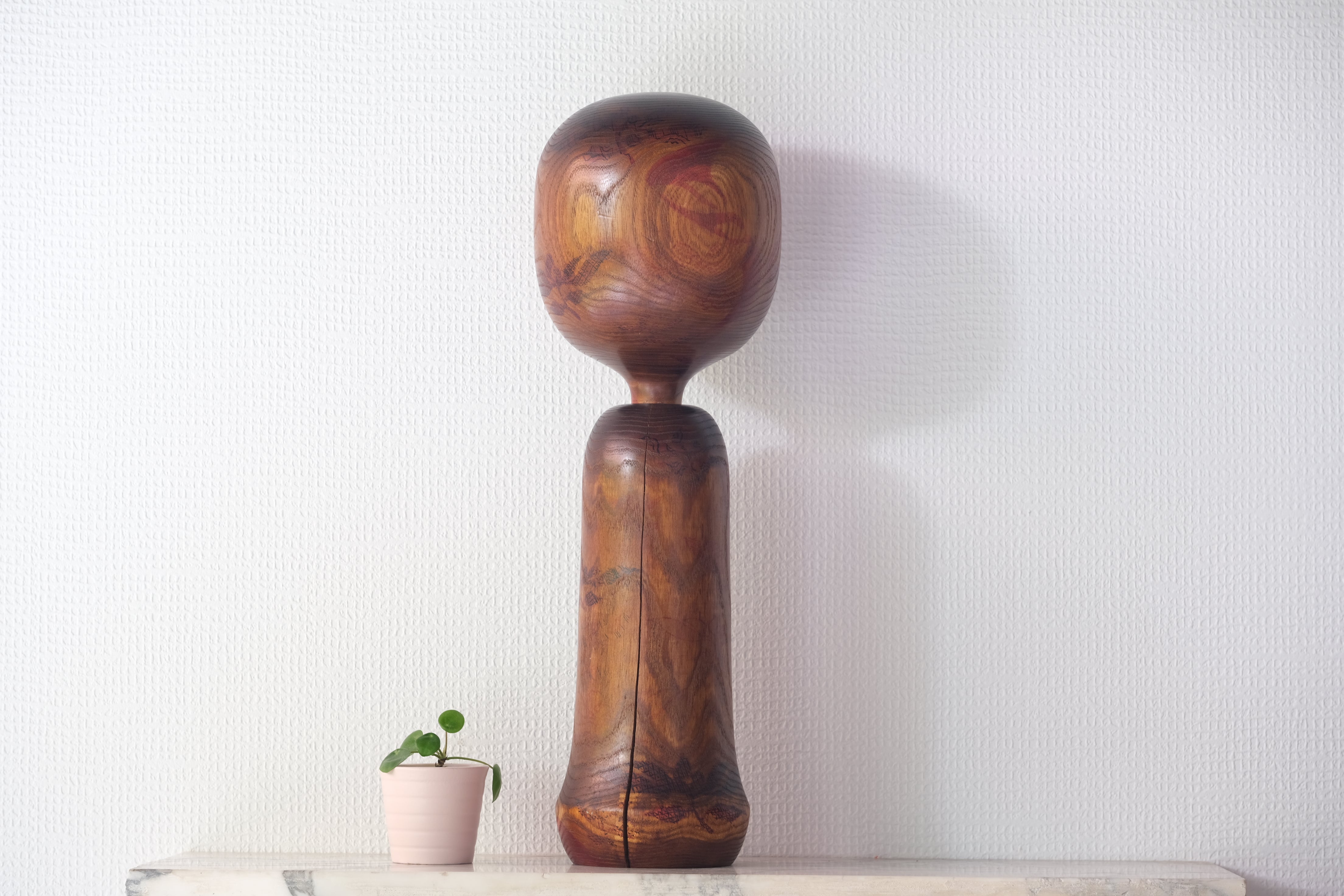 Exclusive Vintage Sosaku Kokeshi by Hideo Ishihara (1925-1999) | 46 cm