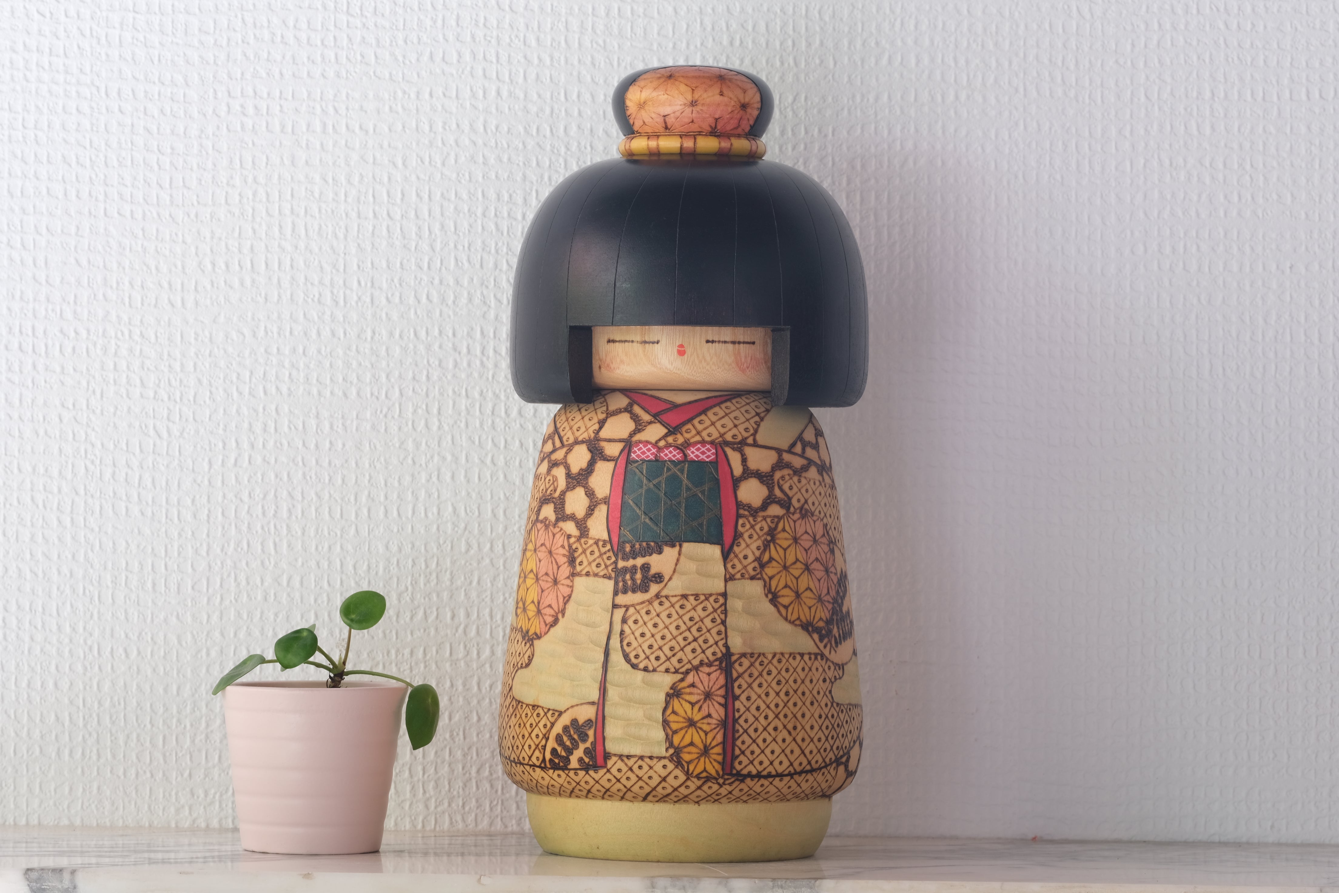 Exclusive Vintage Gumma Kokeshi By Kazuo Takamizawa (1927-) | 28 cm