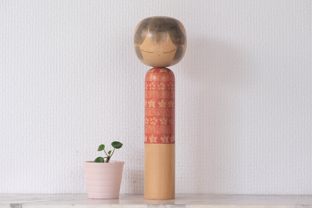 Rare Vintage Sosaku Kokeshi by Hideo Ishihara (1925-1999) | 29,5 cm