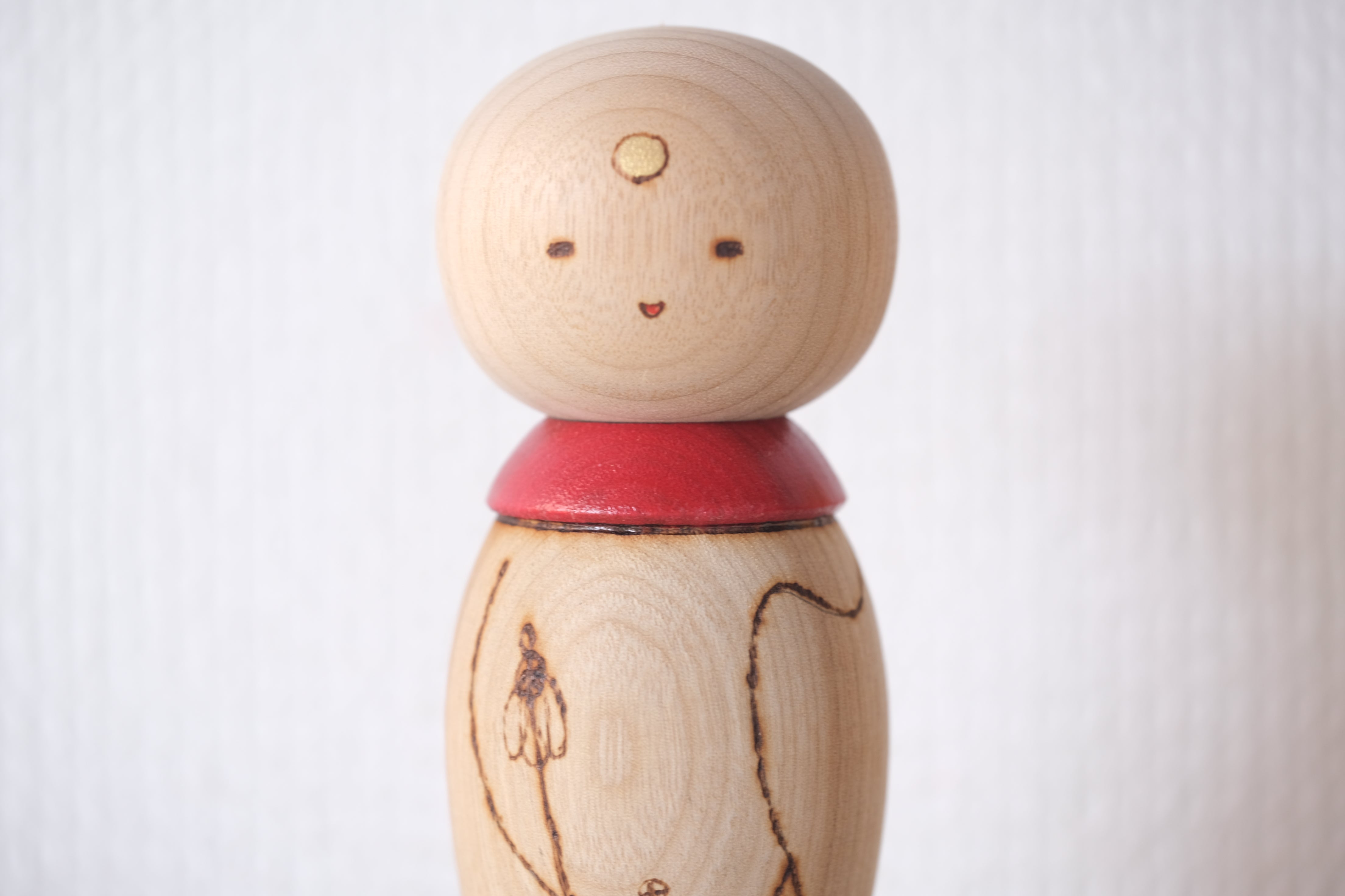 Rare Vintage Gumma Kokeshi by Sansaku Sekiguchi  関口 三作 (1925-2018) | With Original Box | 15 cm