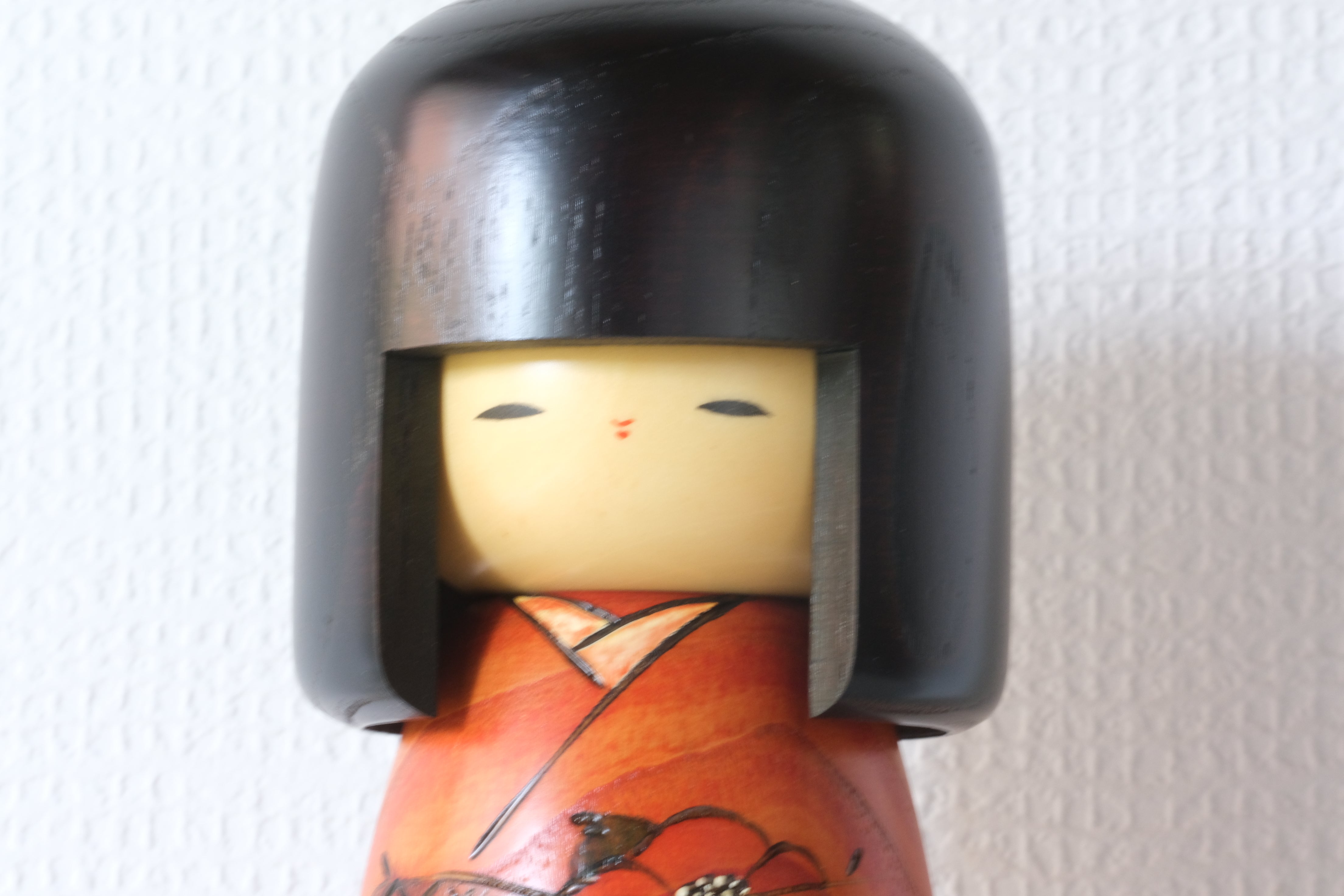 Gumma Kokeshi by Usaburo | Titled: 早春 - Sōshun - Early Spring | With Original Box | 25,5 cm