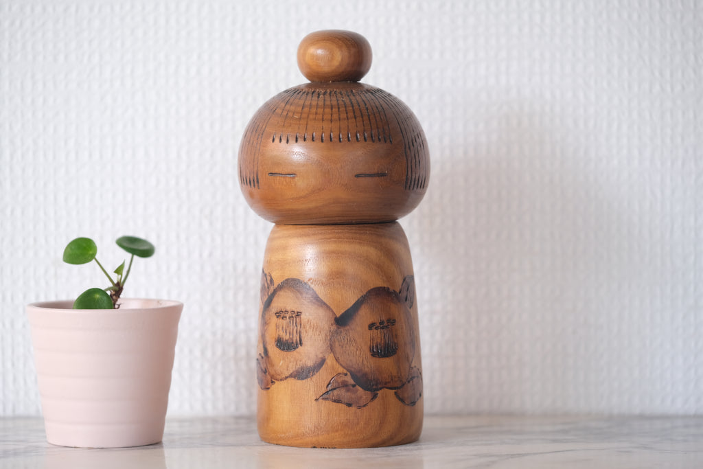 Vintage Creative Kokeshi by Kazuo Takamizawa 高見沢一夫 (1927-) | 17,5 cm