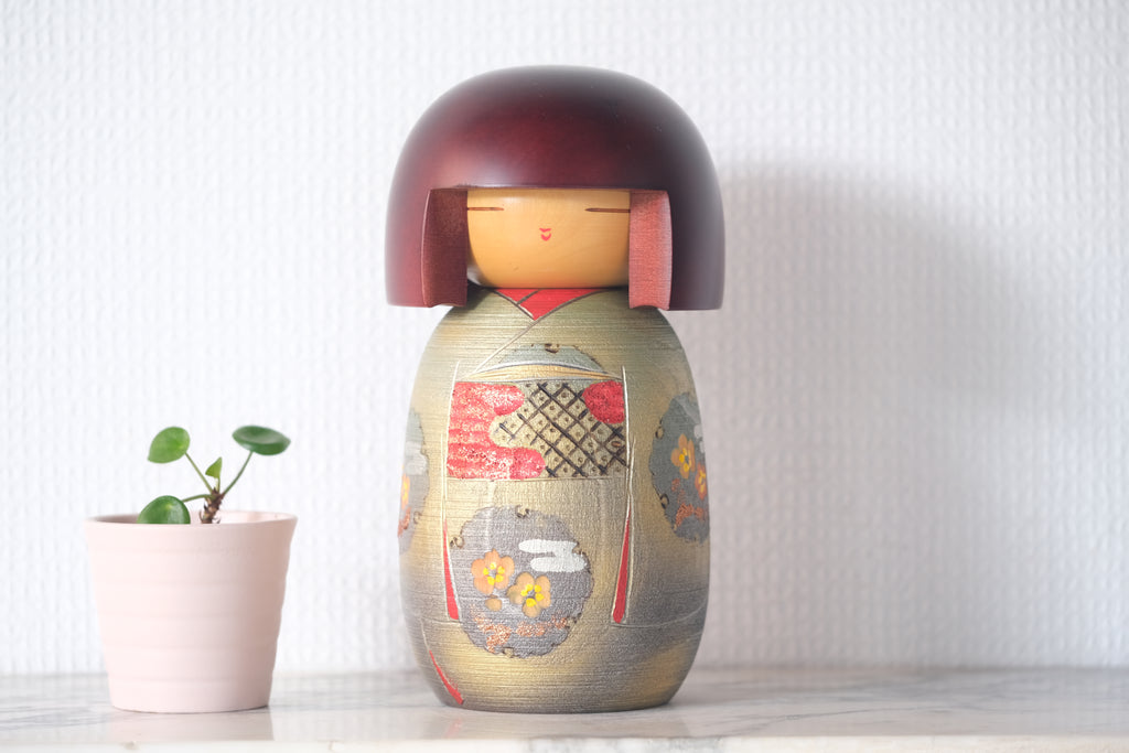 Rare Vintage Gumma Kokeshi by Masae Fujikawa 藤川正衛 (1942-2015) | 20 cm