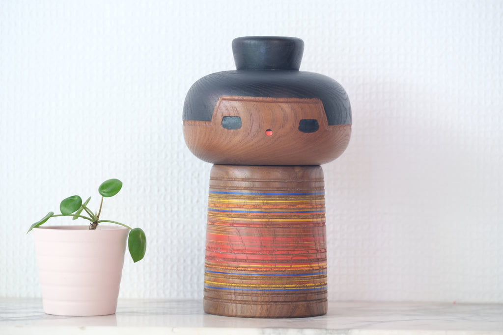 Exclusive Vintage Creative Kokeshi By Sanpei Yamanaka 山中三平 (1926-2012) | 19 cm