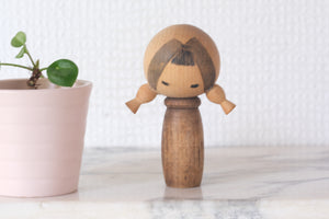 Rare Vintage Kokeshi by Hideo Ishihara (1925-1999) | 9 cm