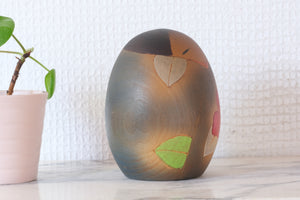 Cute Vintage Sosaku Kokeshi by Aoki Ryoka 青木蓼華 (1931-) | 9,5 cm