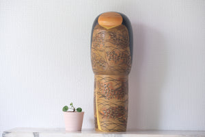 Exclusive Vintage Sosaku Kokeshi by Yoshida Takashi (1948 - ) | 36,5 cm