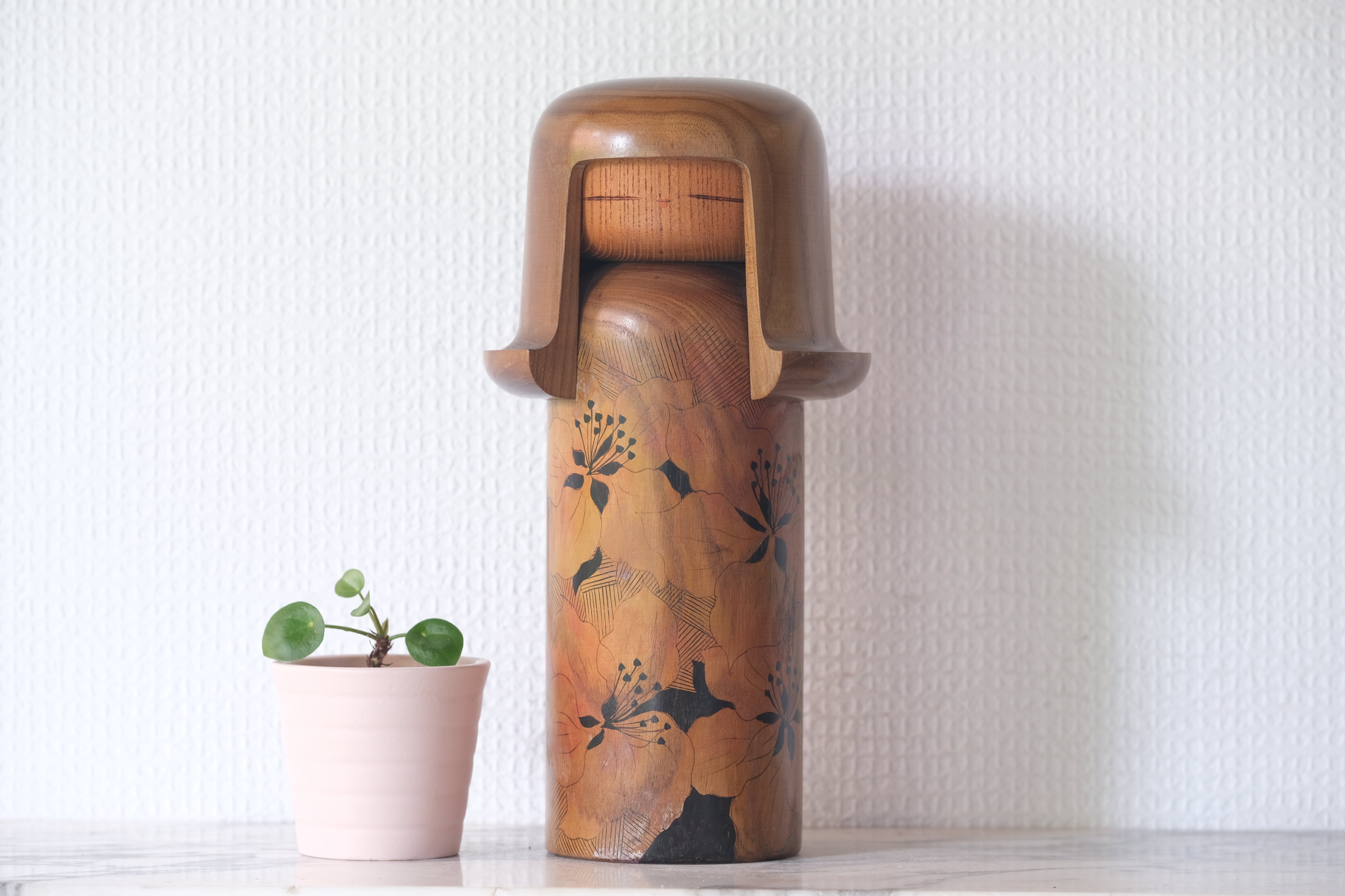 Rare Vintage Creative Kokeshi by Kato Masami (1925-) | 24 cm