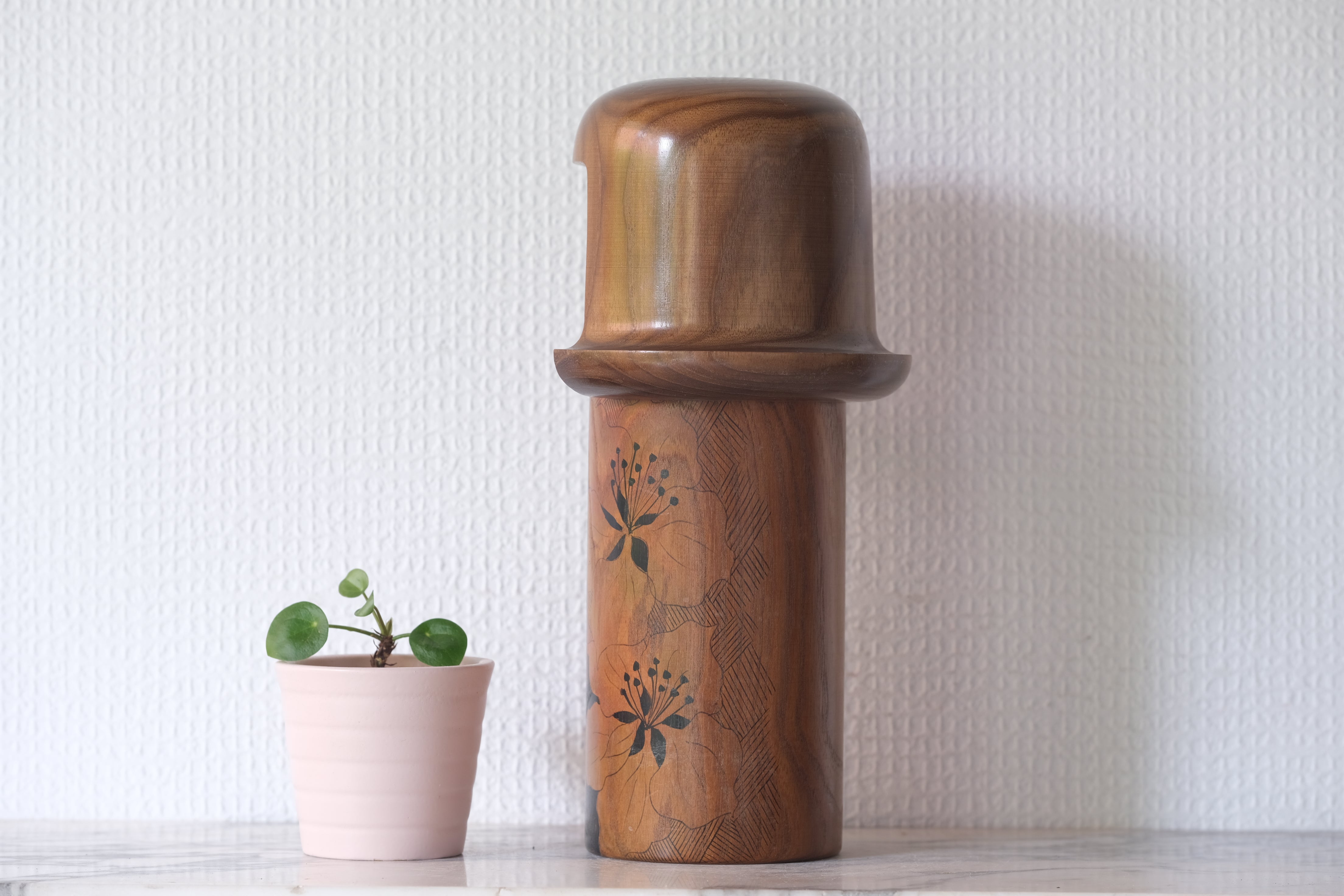 Rare Vintage Creative Kokeshi by Kato Masami (1925-) | 24 cm