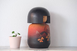 Vintage Gumma Kokeshi by Masae Fujikawa 藤川正衛 (1942-2015) | 21 cm