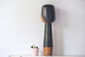 Exclusive Vintage Sosaku Kokeshi by Hideo Ishihara (1925-1999) | 42,5 cm