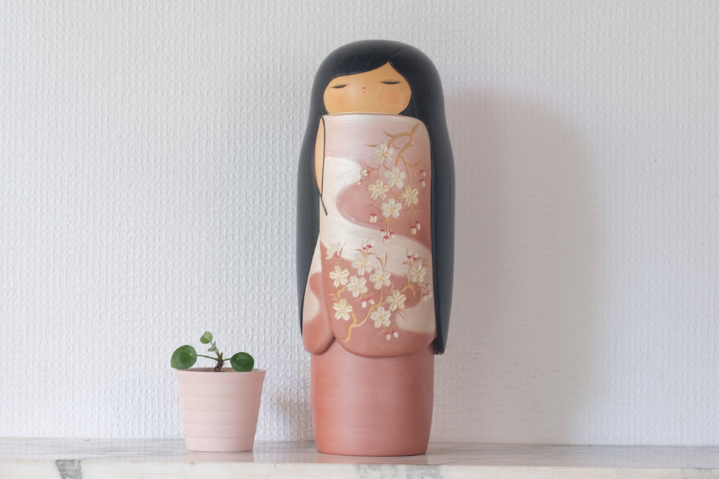 Exclusive Vintage Kokeshi By Kaoru Nozawa (1930-) | 30 cm