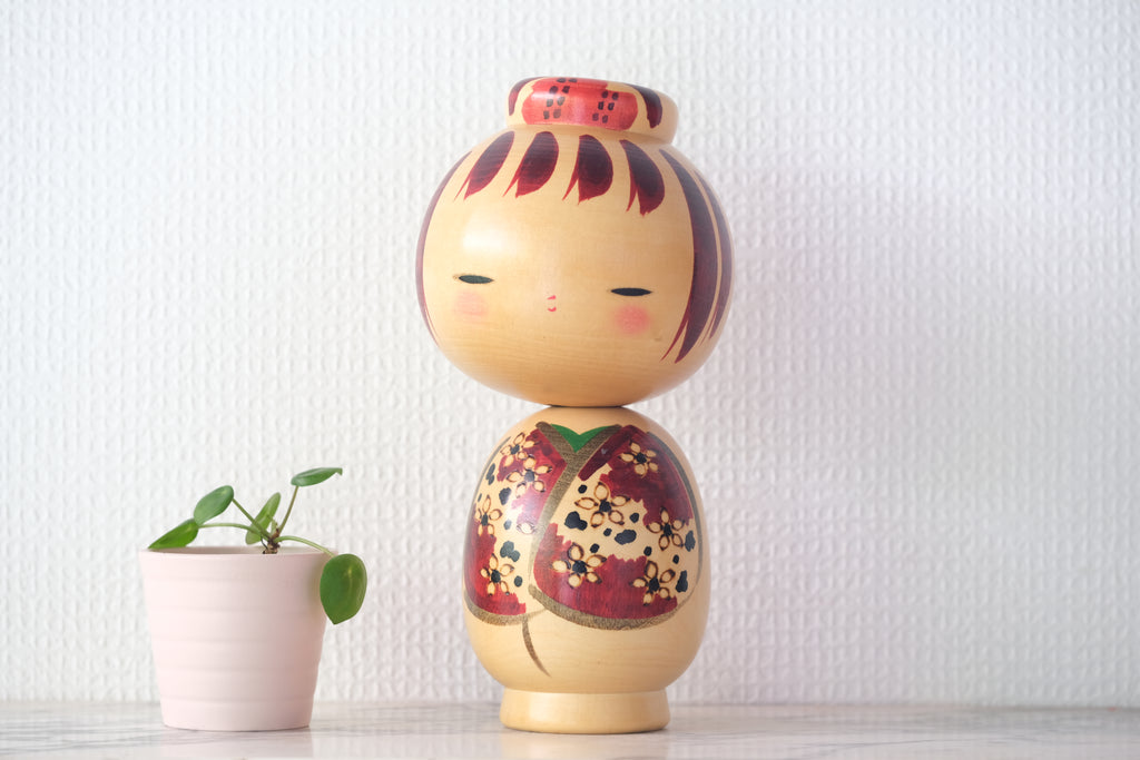 Exclusive Vintage Creative Kokeshi by Chiyomatsu Kano 狩野千代松 (1935-) | 21,5 cm