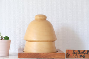 Exclusive Vintage Sosaku Kokeshi by Watanabe Yuji 渡辺雄二 (1951-) | Titled: 雪わらし | With Original Box | 14 cm