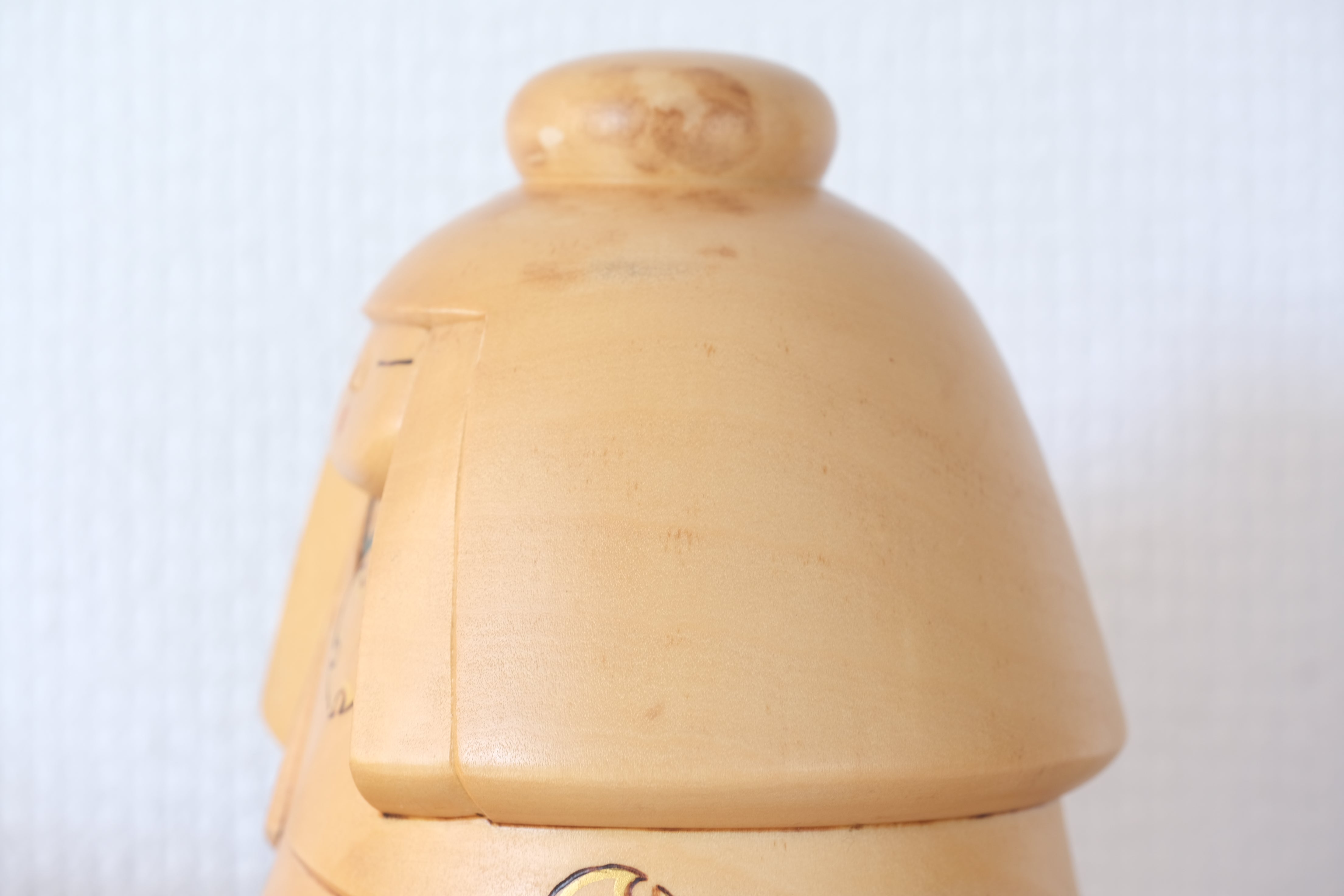 Exclusive Vintage Sosaku Kokeshi by Watanabe Yuji 渡辺雄二 (1951-) | Titled: 雪わらし | With Original Box | 14 cm